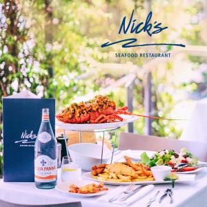 An iconic landmark on the Cockle Bay Promenade, Nick’s Seafood Restaurant in Darling Harbour is celebrated for its ‘Sea to Plate’ philosophy. An iconic landmark on the Cockle Bay Promenade, Nick’s Seafood Restaurant in Darling Harbour is celebrated for its ‘Sea to Plate’ philosophy.